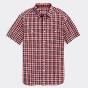 NWT Vineyard Vines Men's On-The-Go Short-Sleeve Seersucker Shirt L